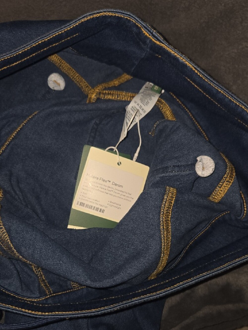 HALARA Dark Blue Pull-On Jeggings with Drawstring - Picture 12 of 12